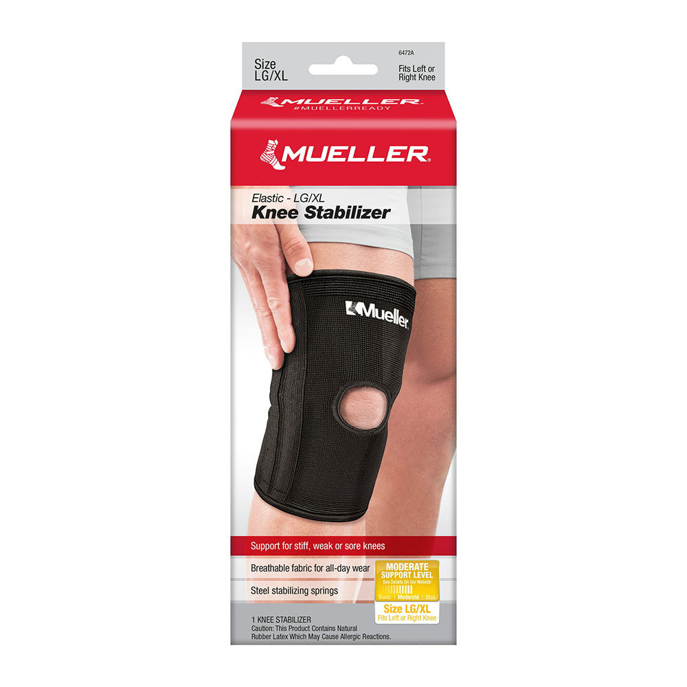 Mueller Moderate Support Elastic Knee Stabilizer Support, Large or X-Large, 1 Ea